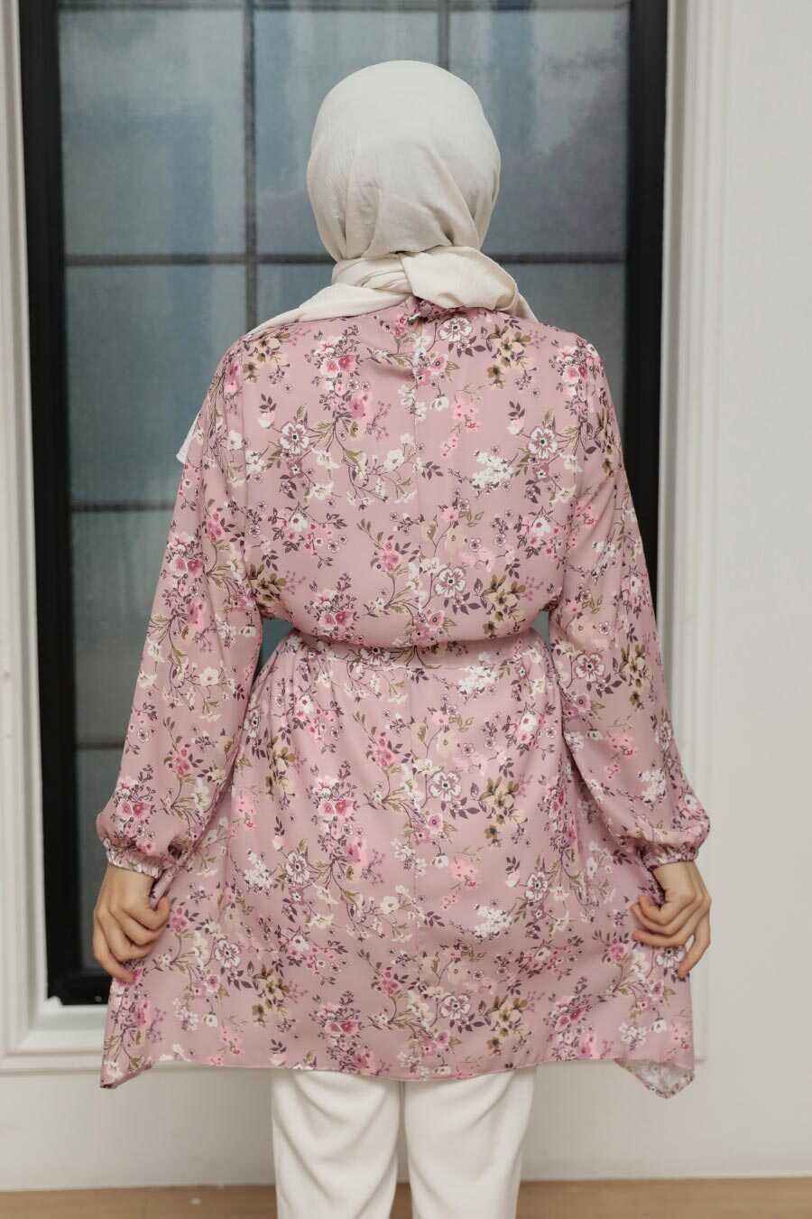 Powder Pink Hijab Tunic 5704PD
