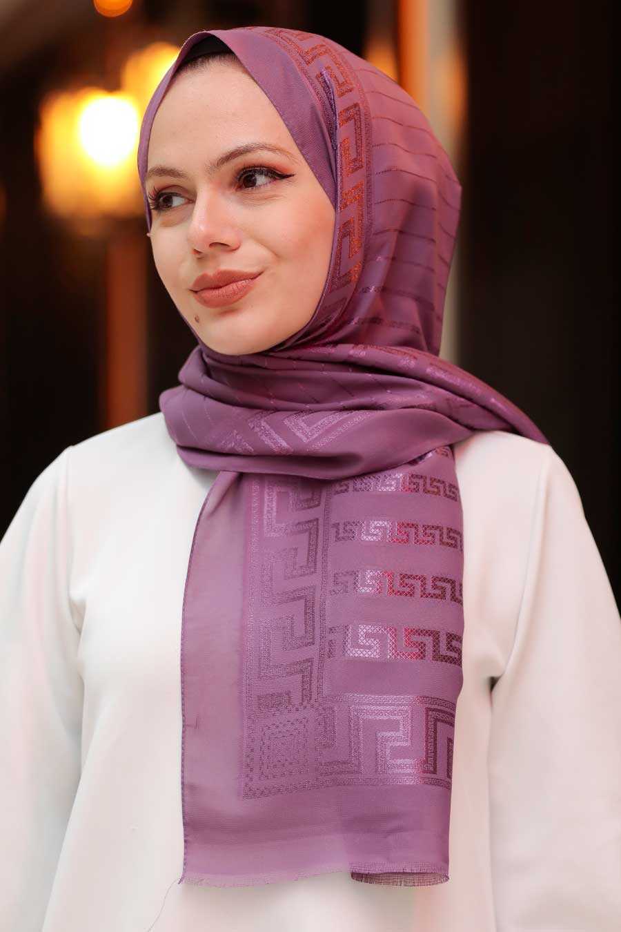 Purple Hijab Shawl 45912MOR