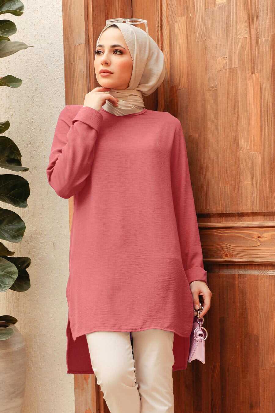 Salmon Pink Hijab Tunic 2146SMN