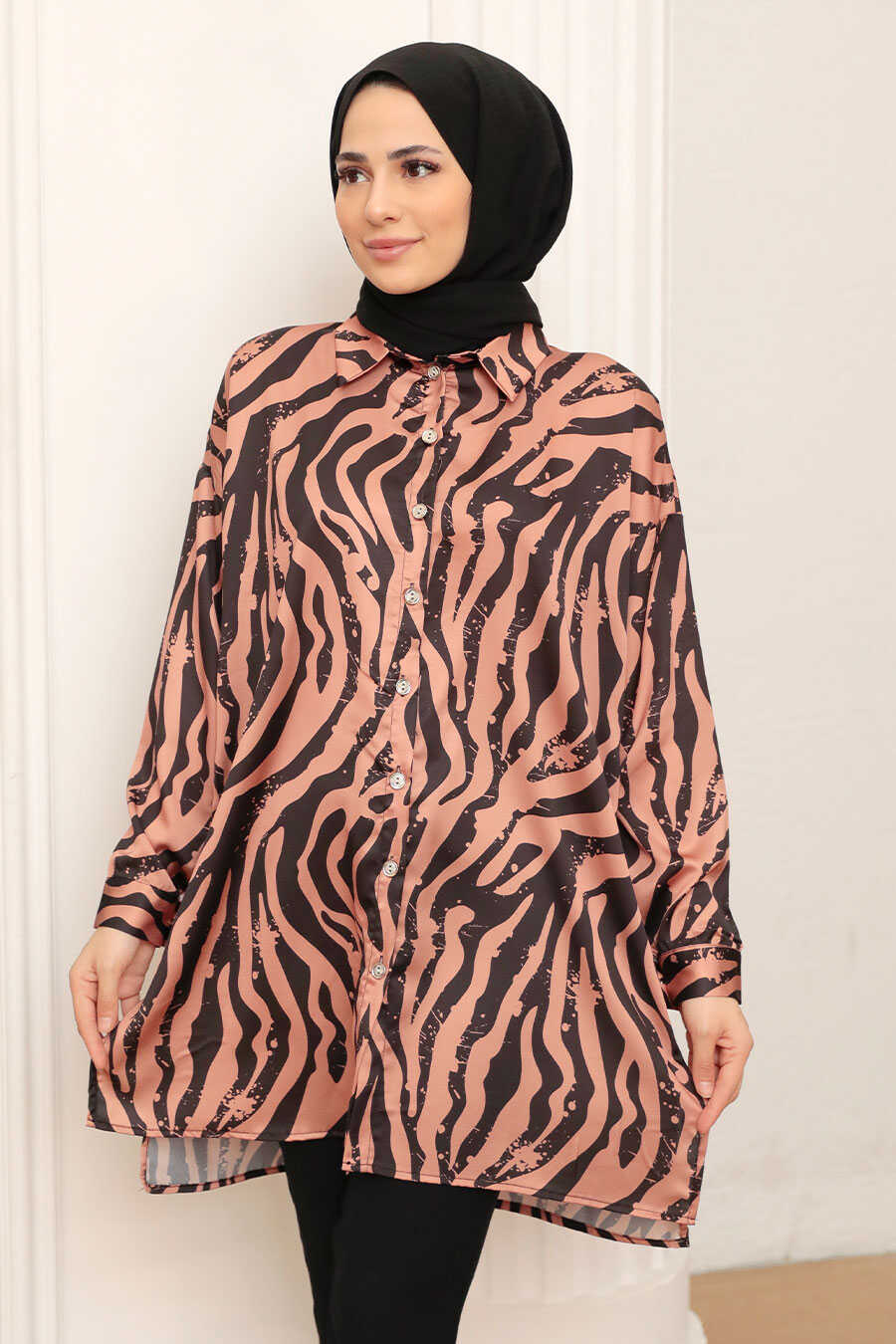Sunuff Colored Hijab Tunic 10460TB