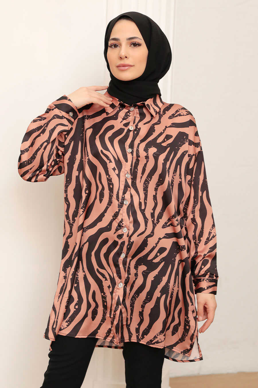 Sunuff Colored Hijab Tunic 10460TB