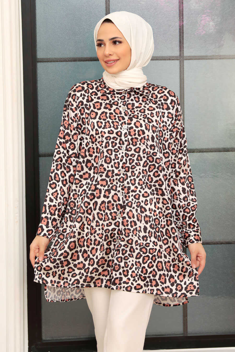 Sunuff Colored Hijab Tunic 10461TB