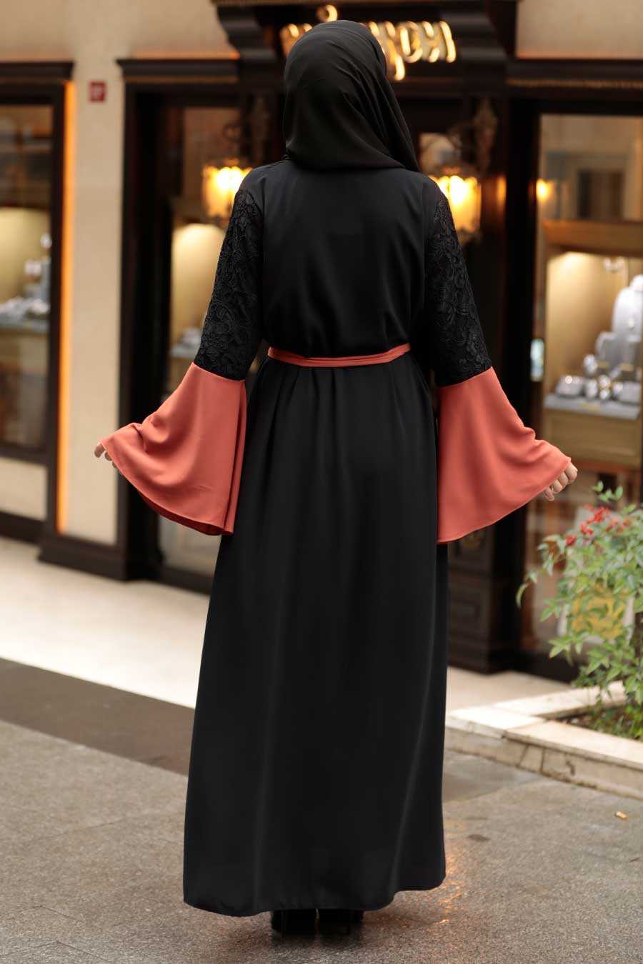 Terra Cotta Hijab Abaya 55510KRMT