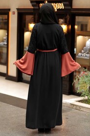 Terra Cotta Hijab Abaya 55510KRMT - Thumbnail