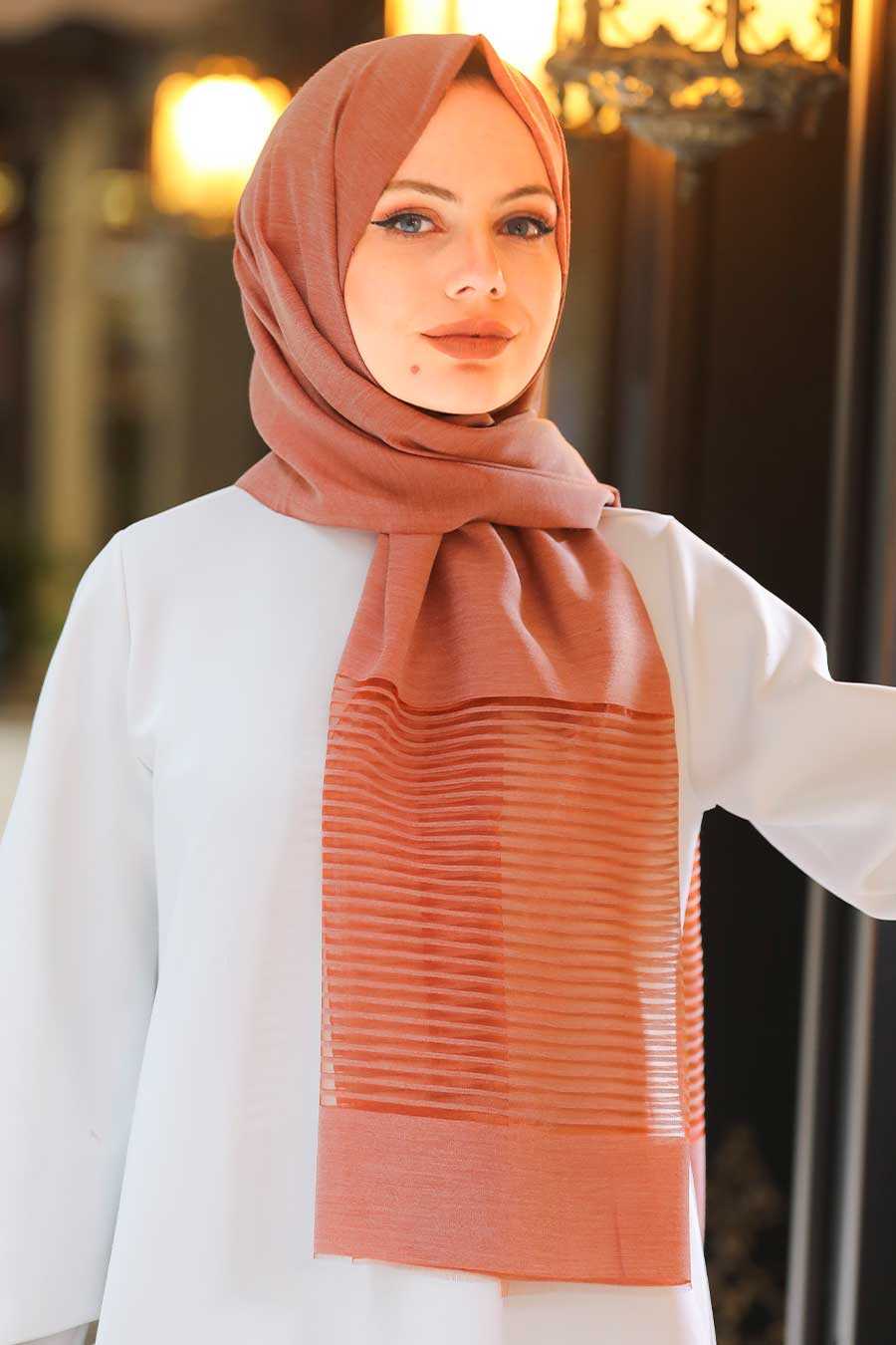 Terra Cotta Hijab Shawl 4663KRMT