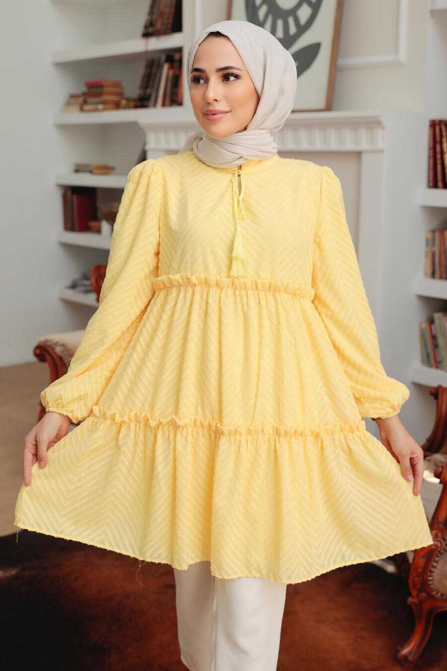 Yellow Hijab Tunic 1342SR
