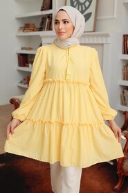 Yellow Hijab Tunic 1342SR - Thumbnail