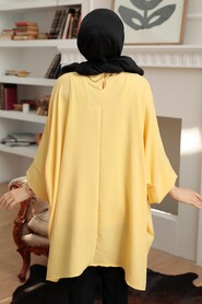 Yellow Hijab Tunic 40760SR - Thumbnail